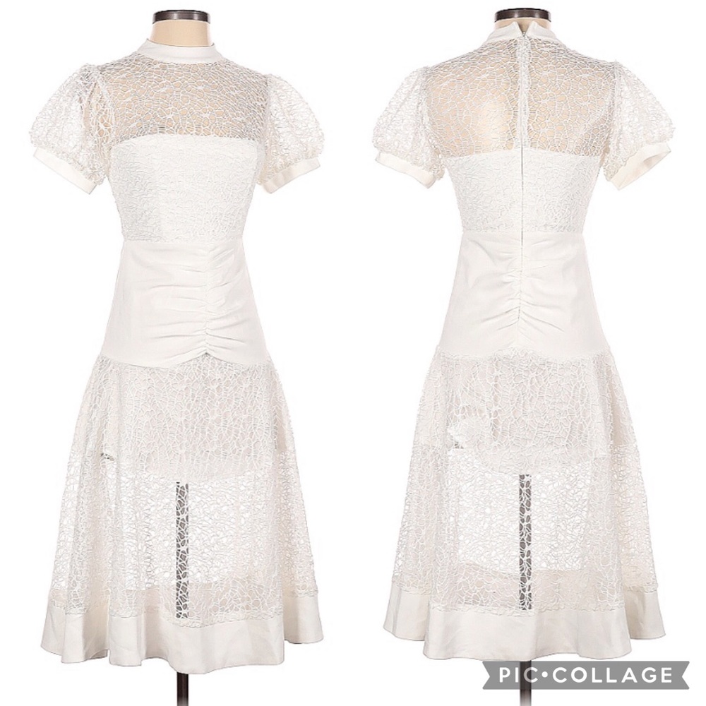 Elegant White Lace Dress